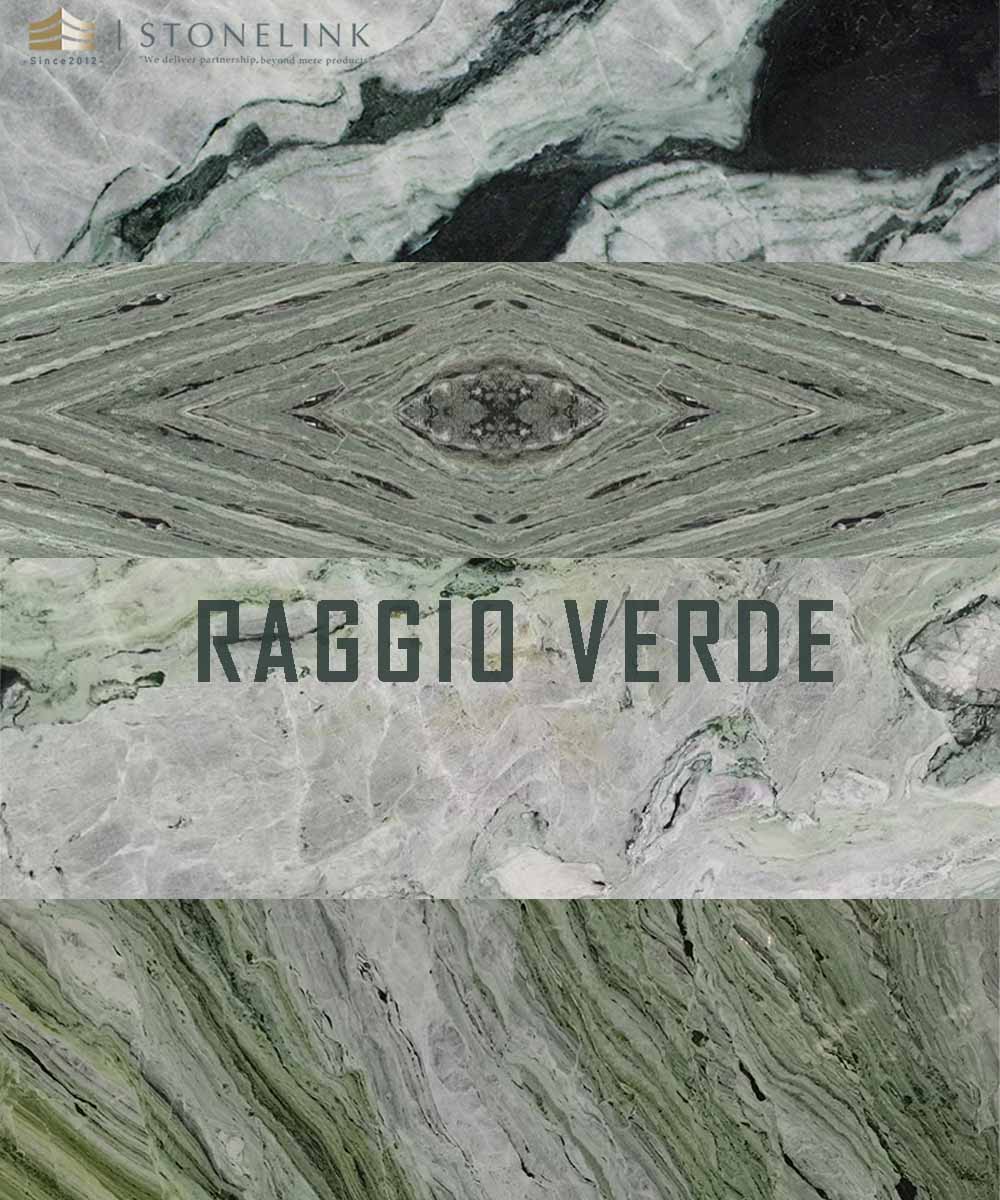 Serie in marmo Raggio Verde