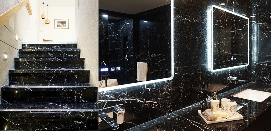 Villa privata, Singapore - Nero Marquina