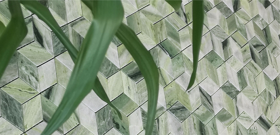 Mosaico in marmo naturale verde: la perfetta combinazione di moda, fascia alta e praticità