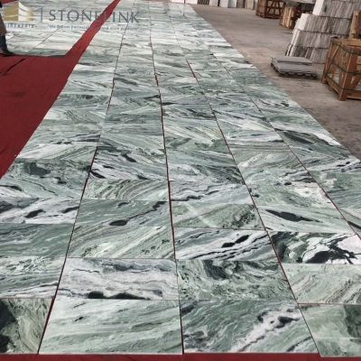 Raggio Verde marble tile