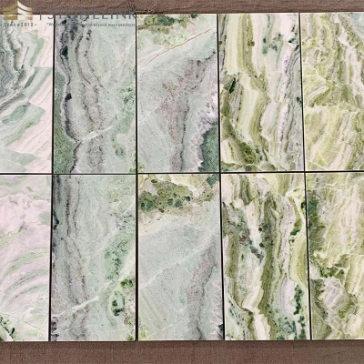 Raggio Verde marble tile