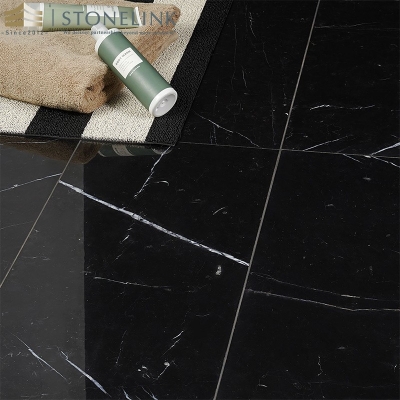 Nero marquina black marble slab