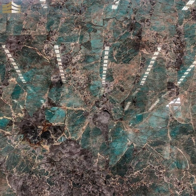 Amazon green quartzite slab