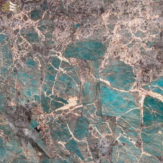 Amazon green quartzite slab