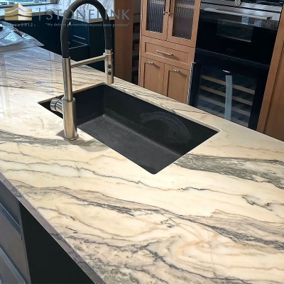 Rosa aurora pink marble countertop