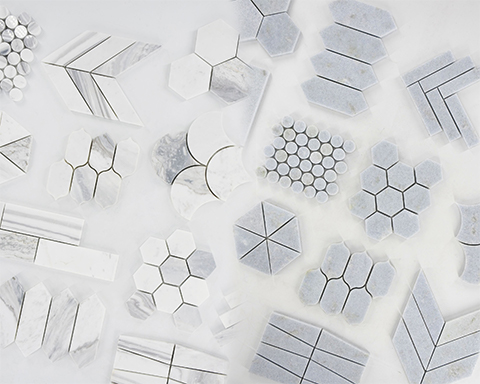 Le specifiche più comuni per piastrelle in marmo bianco tagliate su misura e mosaici nel mercato statunitense